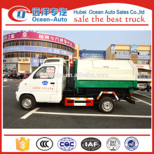 FAW small hook arm garbage truck for sale